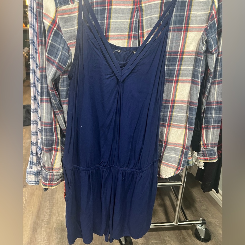 Blue jumpsuit